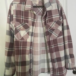 Thread & Supply Pink and White Utility Jacket